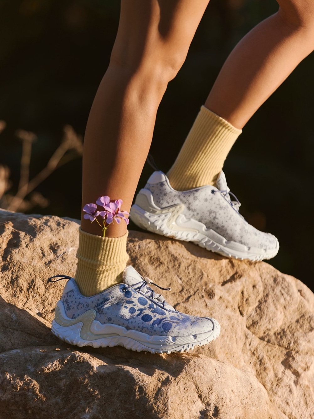 FP Movement by Free People Cream and Blue Floral Sneakers - Picture 2 of 16